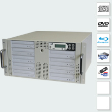 CopyRack 9 Blu-Ray Duplicator met Harddisk - blu-ray duplicator 5u negentien inch kast zelf produceren kopieren bd-r dvd-r cd-r schijven