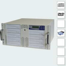 CopyRack 9 DVD Duplicator met Harddisk - 19 inch 5u duplicator negen cd dvd branders professionele producties audio video data disks